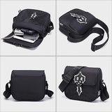 Chrome Hearts, Black, Shoulder Crossbody Bag, Oxford Fabric, Black