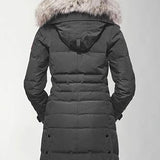 Canada Goose Lorette, Slim Fit, Women's Hooded Down Parka, Arctic Tech White Duck Down Fur