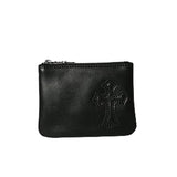 Chrome Hearts, Black, 13 × 10cm, Cross Sword Design Mini Wallet / Coin Purse, Genuine Leather, 13 × 10cm, Black