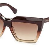 Max Mara MM0137 50F Full Rim Sunglasses in Fade Brown for Women