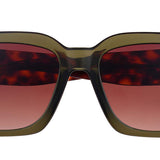 Radley RDS 6532 109 Full Rim Sunglasses, Clear Khaki Green/Tortoiseshell, Women's