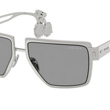 Prada PR D56S 1BC50Q Full Rim Silver Women's Sunglasses (UV Category 2)
