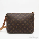 LOUIS VUITTON Monogram Canvas Musette Tango Short M51257 Shoulder Bag Brown Coated Canvas Leather -Pre-Owned