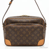 Louis Vuitton Monogram Nile Brown Shoulder Bag, Women's, Pre-owned, High-End, Vintage