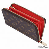 Louis Vuitton Zippy Wallet Monogram M41896 Coquelicot