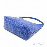 Goyard Boheme Hobo Bag PM Tote Bag Herringbone Logo Pouch Blue A Rank go13282gh - Vintage