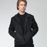Prada, Men's Triangle Logo Hooded Zip-Up Jacket, Re-Nylon
