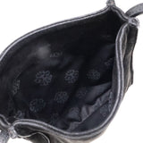 Chrome Hearts, Black, BS Flare Square Pocket Suede Leather Shoulder Bag, Calfskin, Black