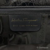Salvatore Ferragamo handbag with Vara hardware in black. Women's
