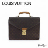 Louis Vuitton Business Bag Monogram Serviette Conseiller Brown Beige Women's Used M53331 - Vintage