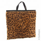Vintage LOEWE Handbag Leopard Beige x Brown x Black Women's