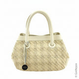 Vintage Furla Handbag Ivory x Gold Women's