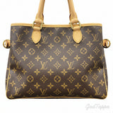 Louis Vuitton Batignolles Monogram Tote Bag M51156 PVC Leather VI0066 Brown Gold Handbag - Pre-Owned