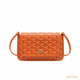 GOYARD Plume Pouch Wallet Shoulder Bag, PVC Leather, Orange - Pre-owned