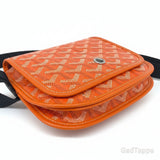 GOYARD Plume Pouch Wallet Shoulder Bag, PVC Leather, Orange - Pre-owned