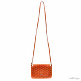 GOYARD Plume Pouch Wallet Shoulder Bag, PVC Leather, Orange - Pre-owned