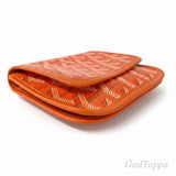 GOYARD Plume Pouch Wallet Shoulder Bag, PVC Leather, Orange - Pre-owned