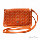 GOYARD Plume Pouch Wallet Shoulder Bag, PVC Leather, Orange - Pre-owned