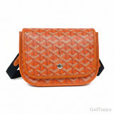 GOYARD Plume Pouch Wallet Shoulder Bag, PVC Leather, Orange - Pre-owned