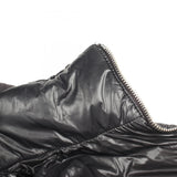 Prada, Black, Size L, Men's Logo Print Hooded Down Jacket, Nylon, L, Black
