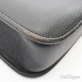 Louis Vuitton Andrey Shoulder Bag, Taiga Leather, Ardoise, Men's, Black, M32482 - Pre-owned