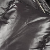 Prada, Black, Size L, Men's Logo Print Hooded Down Jacket, Nylon, L, Black