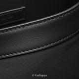 Hermes Lindy Mini Shoulder Bag, Taurillon Clemence Leather, Women's, Black - Pre-owned