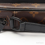 Louis Vuitton Christopher Wearable Wallet Monogram Macassar Shoulder Bag - Pre-owned