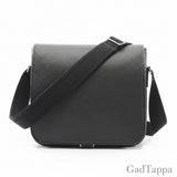 Louis Vuitton Andrey Shoulder Bag, Taiga Leather, Ardoise, Men's, Black, M32482 - Pre-owned