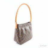 Vintage Louis Vuitton Looping MM Shoulder Bag, PVC Coated Canvas and Leather, Monogram Pattern, Women's, Brown, M51146