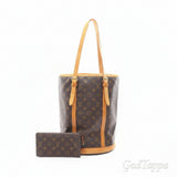 Louis Vuitton Bucket GM Monogram Shoulder Bag, PVC Coated Canvas Leather, Women's, Brown, M42236 - Pre-owned