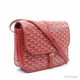 Goyard Belvedere MM Shoulder Bag, PVC Coated Canvas Leather, Women's - Pre-owned