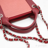 Chanel Deauville GM Tote Bag, Pink Canvas, A66941 - Pre-Owned