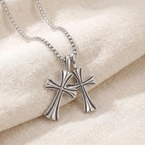 Chrome Hearts, Standard, Chrome Hearts Jewelry Goth Punk Cross Pendant Necklace, Stainless Steel / Zinc, 16-inch + 2-inch Chain