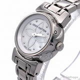 LOUIS VUITTON Tambour Bijou Watch Q151C Stainless Steel White Silver Women's -Pre-owned