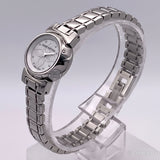 LOUIS VUITTON Tambour Bijou Watch Q151C Stainless Steel White Silver Women's -Pre-owned