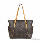 Louis Vuitton Totally MM Monogram Shoulder Bag, Monogram Canvas, M56689, Brown, Women's - Pre-owned