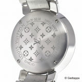 Louis Vuitton Q12MG Tambour Slim PM Monogram 8P Diamond Quartz Ladies Watch - Pre owned