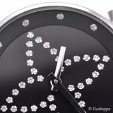 Pre-owned Louis Vuitton Q13MJZ Tambour Diamond Black Quartz Ladies' Watch