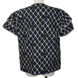 Chanel, Black/Purple, Size 44, Coco Beach Short-Sleeve Denim Jacket, Cotton, 44, Black/Purple