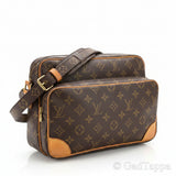 Louis Vuitton Monogram Nile Brown Shoulder Bag, Women's, Pre-owned, High-End, Vintage