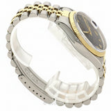 Vintage Rolex Datejust 16013 Pyramid Roman Steel & Gold Men’s Watch