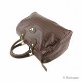 Vintage Mario Valentino MARIO VALENTINO Handbag V Mark Brown Gold Women's