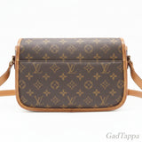 LOUIS VUITTON Monogram Canvas Solferino M42250 Shoulder Bag Brown Coated Canvas Leather Women's - Pre-Owned