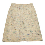 Chanel, Beige Multicolor, Size 38/36, Women's Tweed Jacket and Skirt Set, Tweed, 38/36, Beige Multicolor