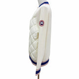 Canada Goose 7032L1, Ivory, Size S, Women's Quilted Knit Down Jacket, Wool Nylon Polyester Down Feather, Size S, Ivory