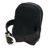 Chrome Hearts, Black/Silver, BAG WRISTHIM BACK PACK Nylon Leather Pouch Bracelet, Sterling Silver, Black/Silver