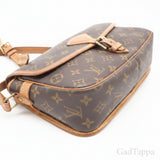 LOUIS VUITTON Monogram Canvas Solferino M42250 Shoulder Bag Brown Coated Canvas Leather Women's - Pre-Owned
