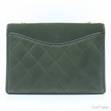 CHANEL Matelassé Coco Mark Suede Leather Chain Mini Shoulder Bag - Pre-owned