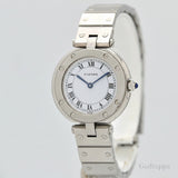 Cartier Santos Quartz White Dial Ladies Watch - Pre-owned
